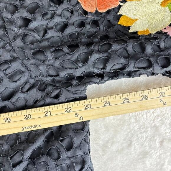 Queen Caro of Honolulu Top / Jacket Button Up Embroidered Women's Size 18 - Picture 5 of 6